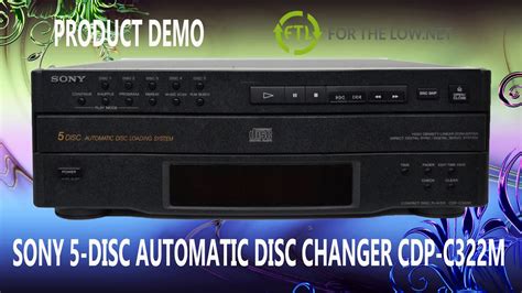 Sony 5 Disc Automatic Disc Changer Cd Player Cdp C322m Product Demo