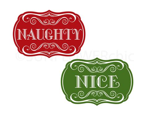 Naughty Or Nice Svg Naughty Or Nice Cut Files Christmas Etsy Uk