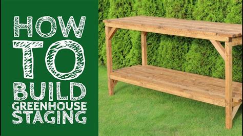 If you want to learn more about building a rustic wooden table for your greenhouse, pay attention to this project. Diy Greenhouse Staging