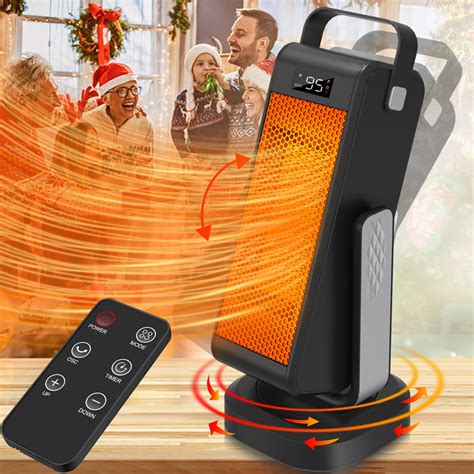 Mua Space Heater,2023 Upgraded Portable Heaters with 3D Oscillating