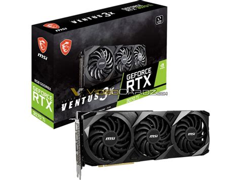 Msi Geforce Rtx 3070 Ti Suprim And Ventus 3x Pictured Gddr6x Confirmed