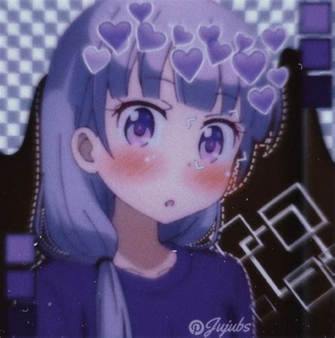 Purple Aesthetic Anime Girls Jutawan Wallpaper