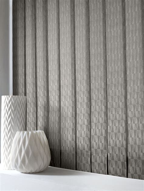 Fabric vertical blinds have more of an effect on interior lighting for any room then you may have thought. Style Studio Vector Concrete Vertical Living Room Blinds ...