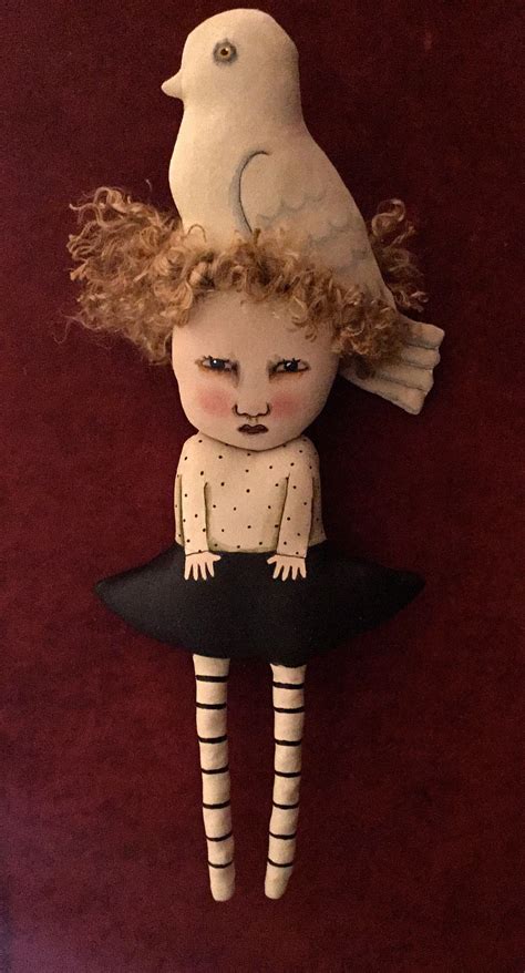 Strange Art Doll Sandy Mastroni Cute Creepy Doll Odd Doll Etsy Art