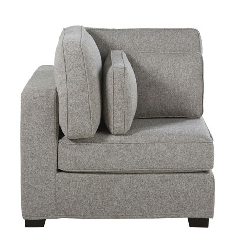 Codes promo, ventes flash, livraison offerte, trouvez le produit de vos rêves à prix réduit ! Angle de canapé gris chiné Milano | Unedecoration.fr