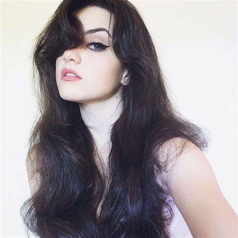 Abbey On Instagram “” Black Hair White Skin Hair Pale Skin Long