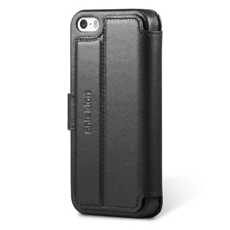 Shieldon Iphone 5s Genuine Leather Protective Case With Kickstand