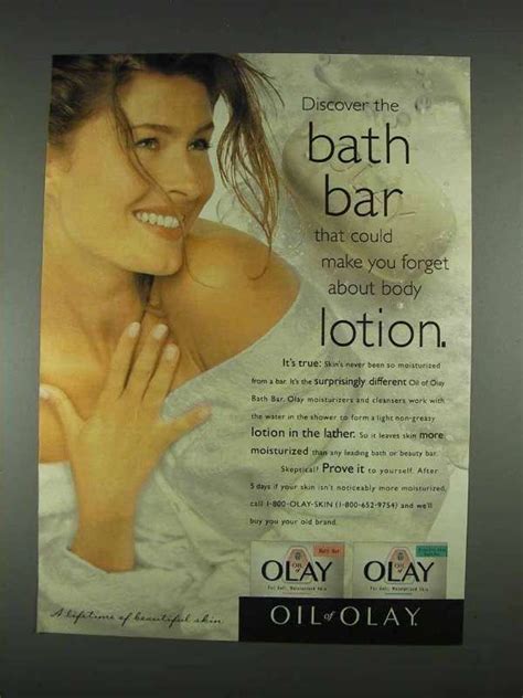 1996 Oil Of Olay Bath Bar Ad Forget About Body Lotion Ebay Olay