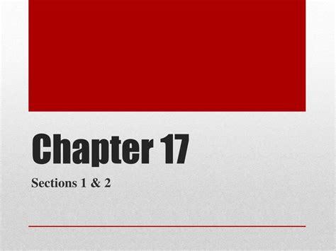 Ppt Chapter 17 Powerpoint Presentation Free Download Id3124236