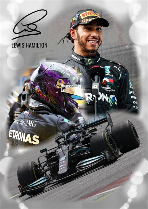 Lewis Hamilton Poster Formula 1 Mercedes F1 High Quality A3 Etsy