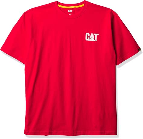 Caterpillar Men S Trademark Short Sleeve Tee T Shirt Amazon Co Uk