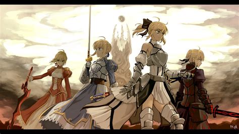 wallpaper anime girls fate stay night fate zero fate series saber alter saber lily fate