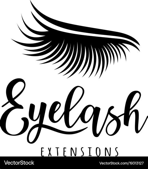 Eyelash Extension Logo Royalty Free Vector Image