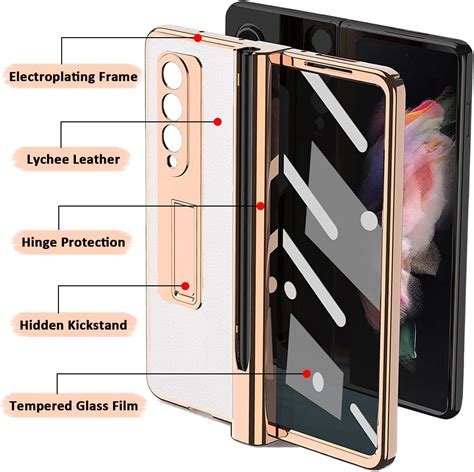 Miimall Funda Compatible Con Samsung Galaxy Z Fold 3 Con Soporte Para