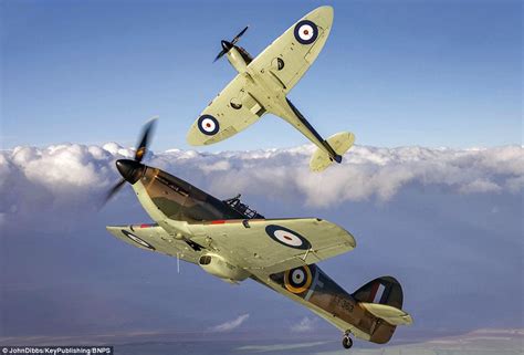 Spitfire Photos Commemorate BBMF S 60th Anniversary Daily Mail Online