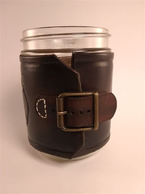 Pin by Black Swamp Leather Co. on Leather Items | Leather mason jar, Leather working, Leather items