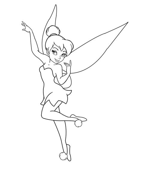Tinkerbell Black And White 59 Cliparts