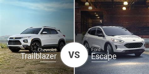 2022 Chevrolet Trailblazer Vs 2022 Ford Escape