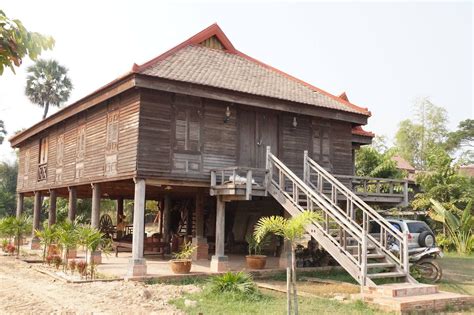Pin On Ref Cambodian Khmer Wooden House