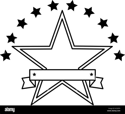 Estados Unidos De América Con El Emblema De La Estrella Frame Diseño