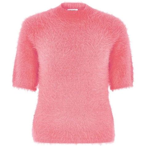 River Island Pink Fluffy Turtleneck T Shirt 35 Liked On Polyvore