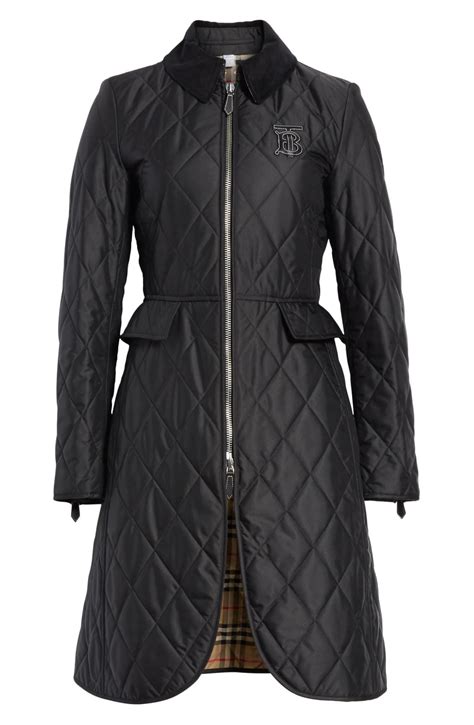 Burberry Ongar Monogram Motif Long Quilted Coat | Nordstrom | Long quilted coat, Quilted coat ...