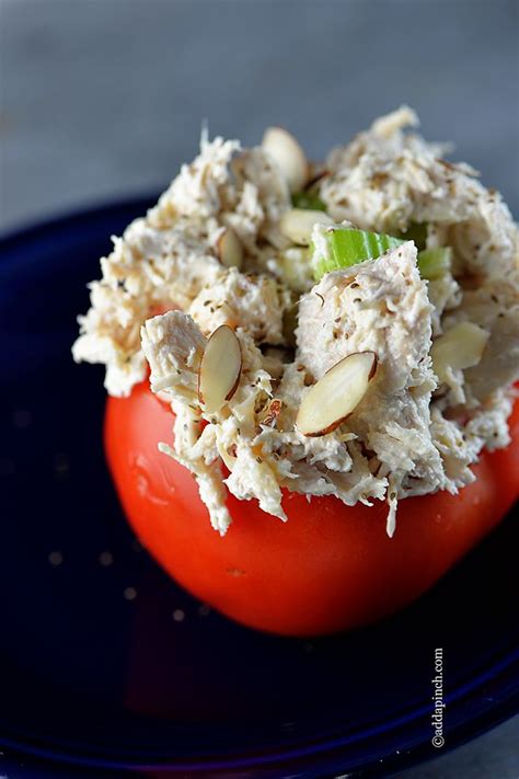 Add the red peppers, water chestnuts and mandarin orange slices. Chicken Salad Recipe With Grapes And Water Chestnuts