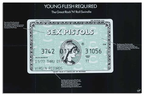 flood sex pistols album covers featured on virgin money credit cards