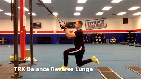 Trx Balance Reverse Lunge Youtube