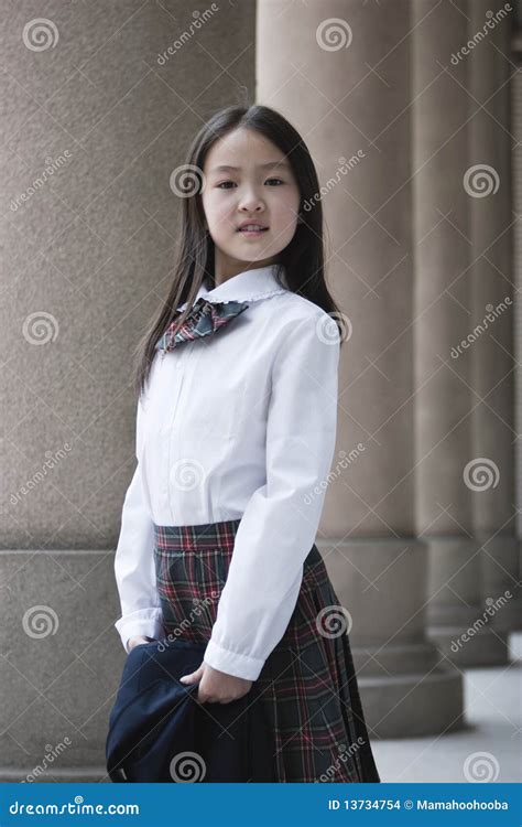 Asian Elementary Schoolgirl Stock Images Image 13734754