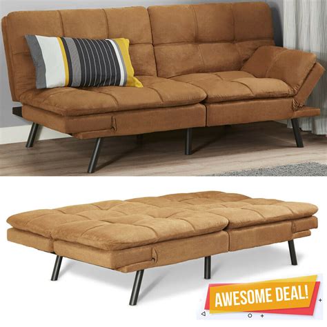 Memory Foam Futon Sofa Bed Couch Sleeper Convertible