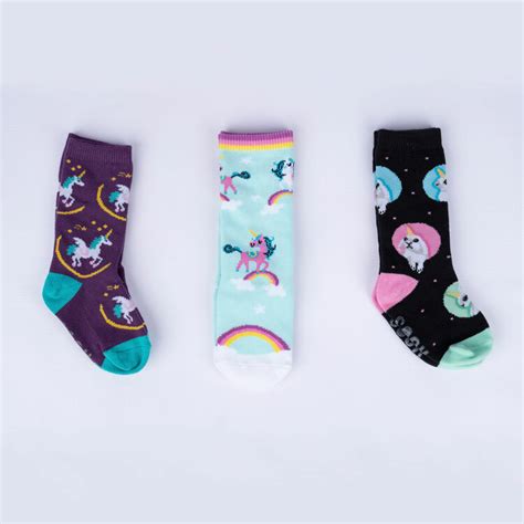 Unicorns Toddler Knee Socks Rainbow Multipack For Kids Sock It To Me