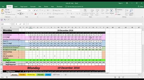 Free Staff Rota Spreadsheet Inside Rota Spreadsheet Template Rota