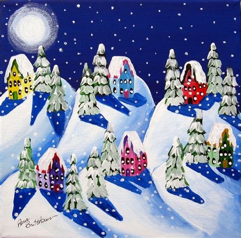 Silent Night By Renie Britenbucher Night Painting Christmas Art