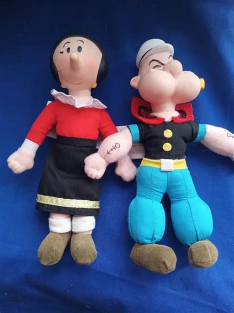 Vintage Popeye And Olive Oyl Figures Toytoons 1991 Collectors Item No