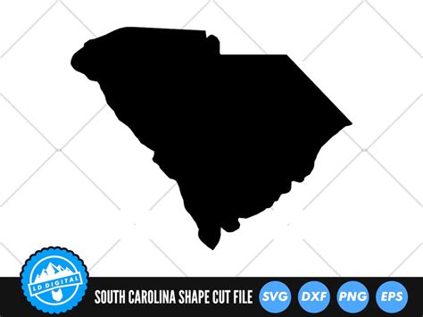 South Carolina State Svg Files South Carolina Silhouette Cut Files