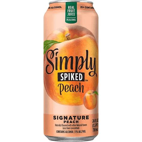 Simply Spiked Peach Hard Lemonade 24oz Ranch Spirits