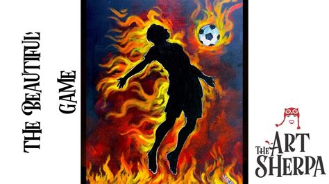 How To Paint With Acrylic On Canvas Football The World Cup The Art