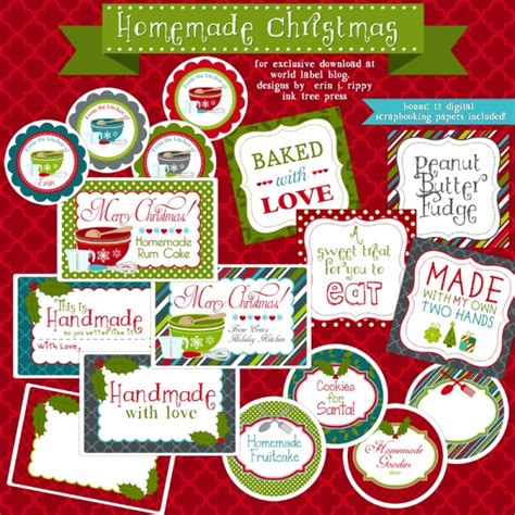 Christmas Label Templates Template Business