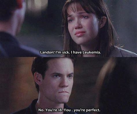 a walk to remember 2002 quote about sick sad perfect leukemia hospital cq