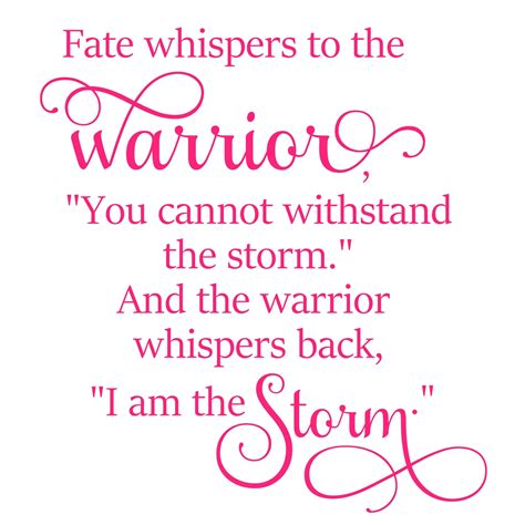 Fate Whispers To The Warrior Svg Etsy Australia