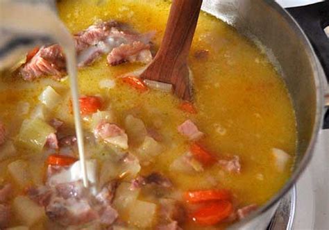 Ham And Potato Soup With Leeks Mydeliciousmeals Com