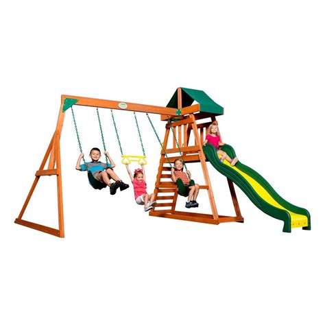 Backyard Discovery Prescott All Cedar Playset Cedar Swing Sets Wood