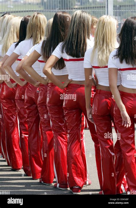 Dpa Formula One Grid Girls Pictured Before The Formula One Grand