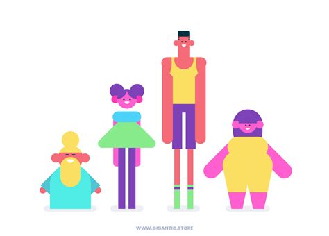 Simple Flat Design Characters By Mark Rise On Dribbble