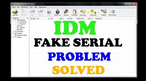 If you have downloaded free version of idm, copy any of the below given idm serial key to enjoy full features of idm. IDM Fake Serial Number Problem ️ How To Fix-2018 - YouTube
