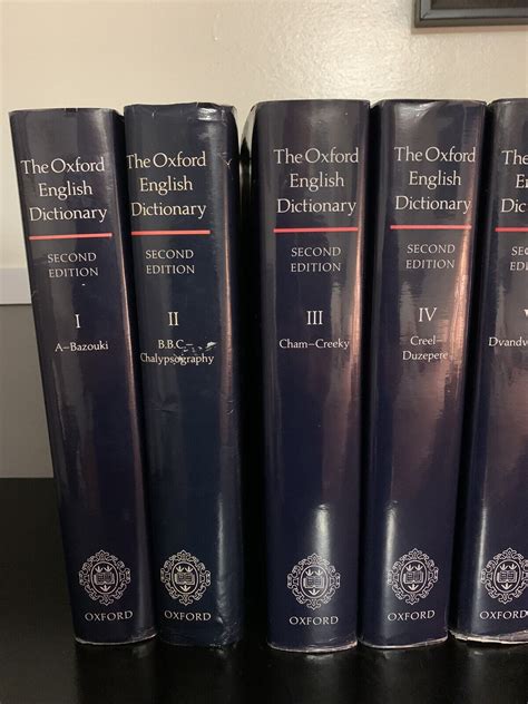 The Oxford English Dictionary Second Edition Volumes 1 20 Complete Set