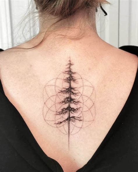 Female Tree Back Tattoos