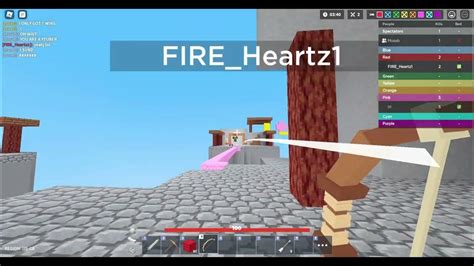 I Use Aimbot In Roblox Bedwars Youtube