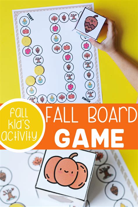 Free Printable Fall Theme Preschool Board Game Life Over Cs
